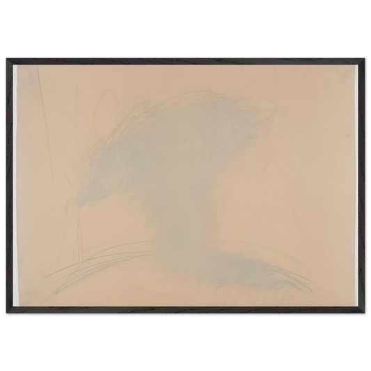 Self-Portrait as a Flower Pot - 1971 - Dieter Roth 70x100 cm / 28x40 inches Framed Art Print – Black Wooden Frame