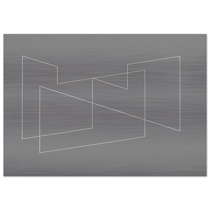 STRUCTURAL INDICATION 1948 - Josef Albers Brushed Aluminum Print - 70x100 cm / 28x40 inches | Josef Albers Aluminum Print | Josef Albers Prints