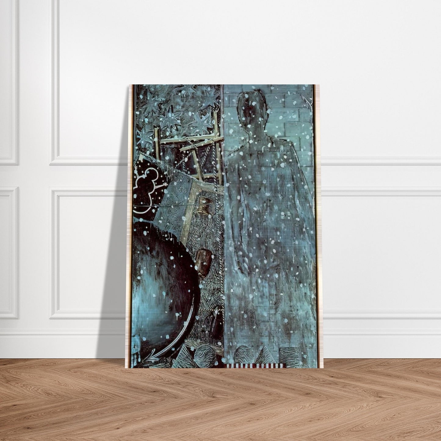 WINTER - Jasper Johns Brushed Aluminum Print - 70x100 cm / 28x40 inches | Jasper Johns Aluminum Print | Jasper Johns Prints