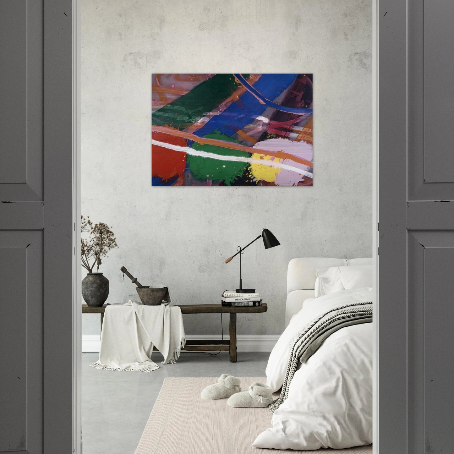 Festival - 1983 - Albert Irvin Brushed Aluminum Print - 70x100 cm / 28x40 inches | Albert Irvin Aluminum Print | Albert Irvin Prints