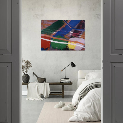 Festival - 1983 - Albert Irvin Brushed Aluminum Print - 70x100 cm / 28x40 inches | Albert Irvin Aluminum Print | Albert Irvin Prints