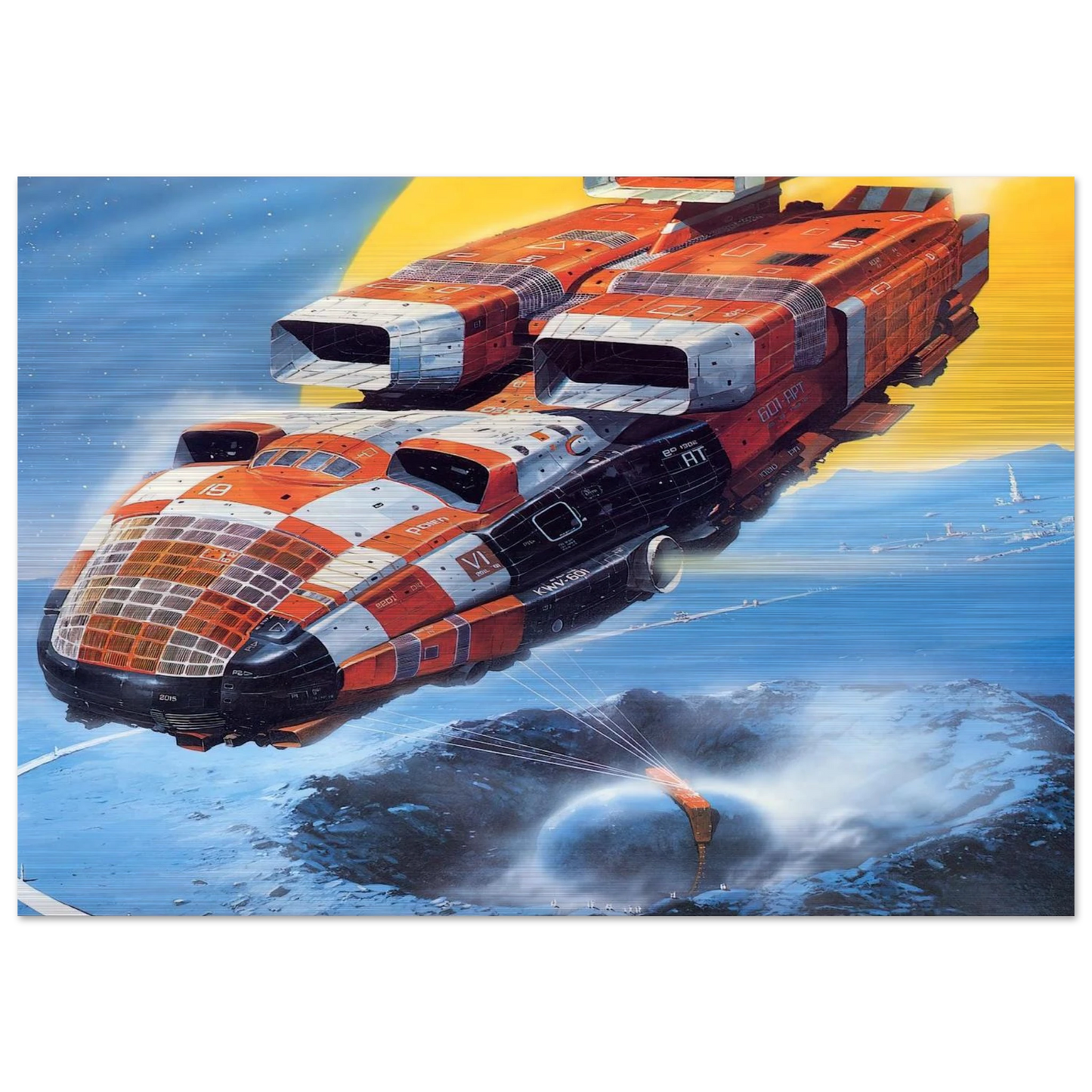 Chris Foss - Chris Foss Brushed Aluminum Print - 70x100 cm / 28x40 inches | Chris Foss Aluminum Print | Chris Foss Prints