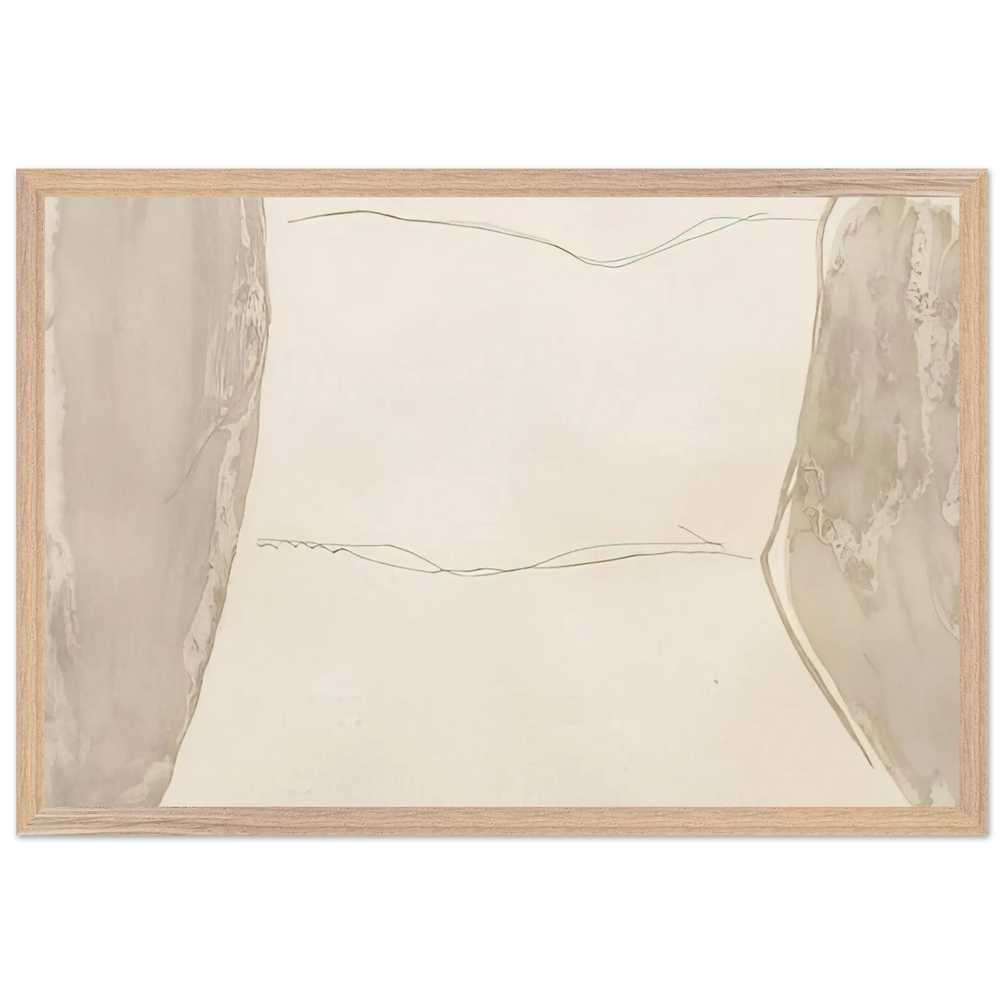 Helen Frankenthaler - Ponti - 1973 Wall art - 27x35 cm / 11x14 Inches - Premium Wooden Framed Poster With Fine Art Paper - White frame