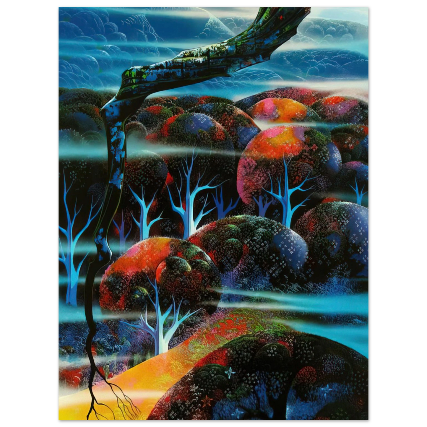 Eyvind Earle - Toccata and Fugue  75x100 cm / 30x40inches Fine Art Poster