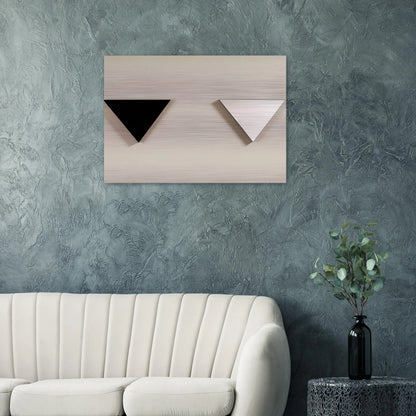 MIRROR OBJECT 1973 - BLINKY PALERMO Brushed Aluminum Print - 70x100 cm / 28x40 inches | BLINKY PALERMO Aluminum Print | BLINKY PALERMO Prints