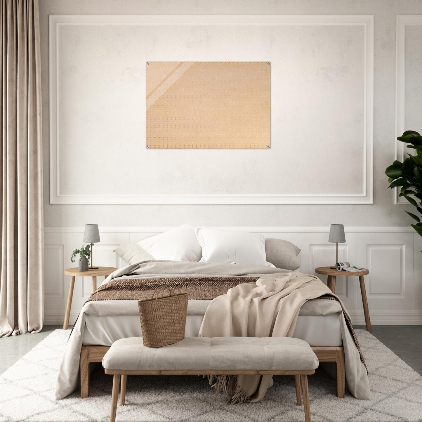 Untitled  White Flower  - Agnes Martin Acrylic Print - 70x100 cm / 28x40″ inches