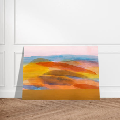 Golden Harvest - 1981 - Ronnie Landfield Brushed Aluminum Print - 70x100 cm / 28x40 inches | Ronnie Landfield Aluminum Print | Ronnie Landfield Prints