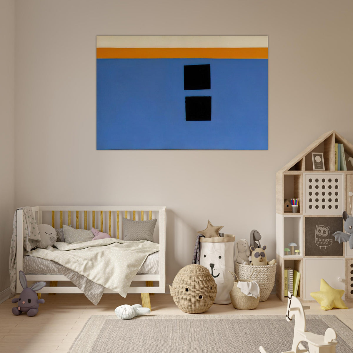 Double Aegean Sun-Box - 1968 - Theodoros Stamos Art Prints - 100x150 cm / 40x60″ inches | Theodoros Stamos Poster | Theodoros Stamos Prints