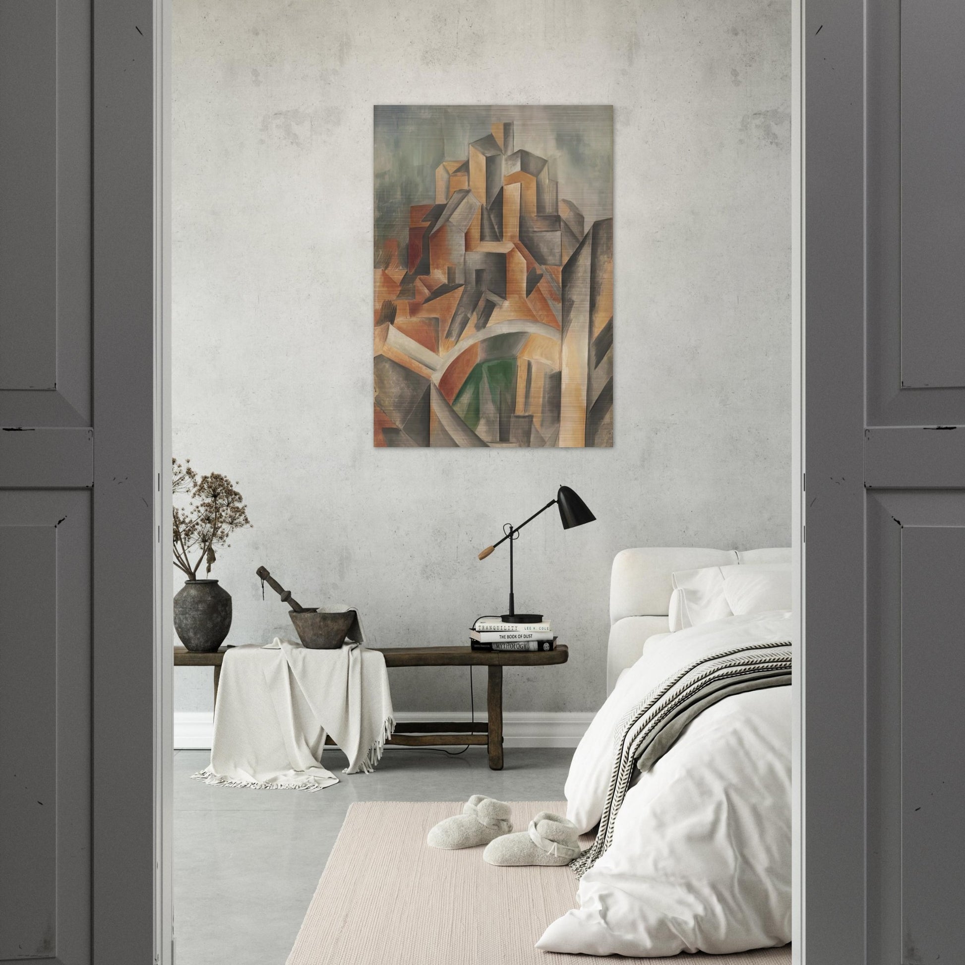 The Reservoir, Horta de Ebro - Pablo Picasso Brushed Aluminum Print - 70x100 cm / 28x40 inches | Pablo Picasso Aluminum Print | Pablo Picasso Prints