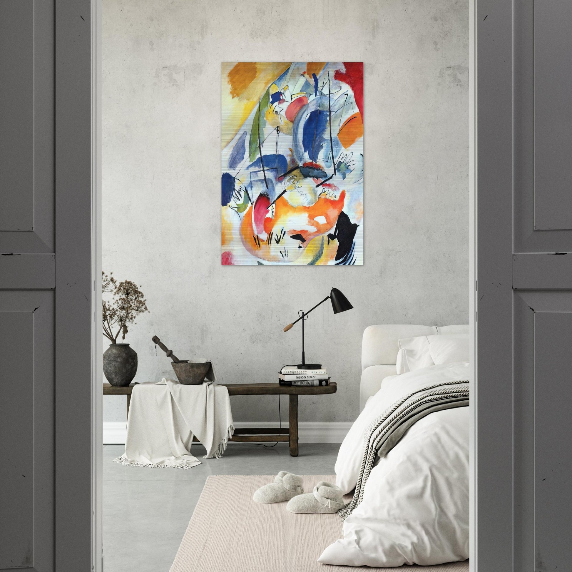 IMPROVISATION 31 SEA BATTLE 1913 - Wassily Kandinsky Brushed Aluminum Print - 70x100 cm / 28x40 inches | Wassily Kandinsky Aluminum Print | Wassily Kandinsky Prints