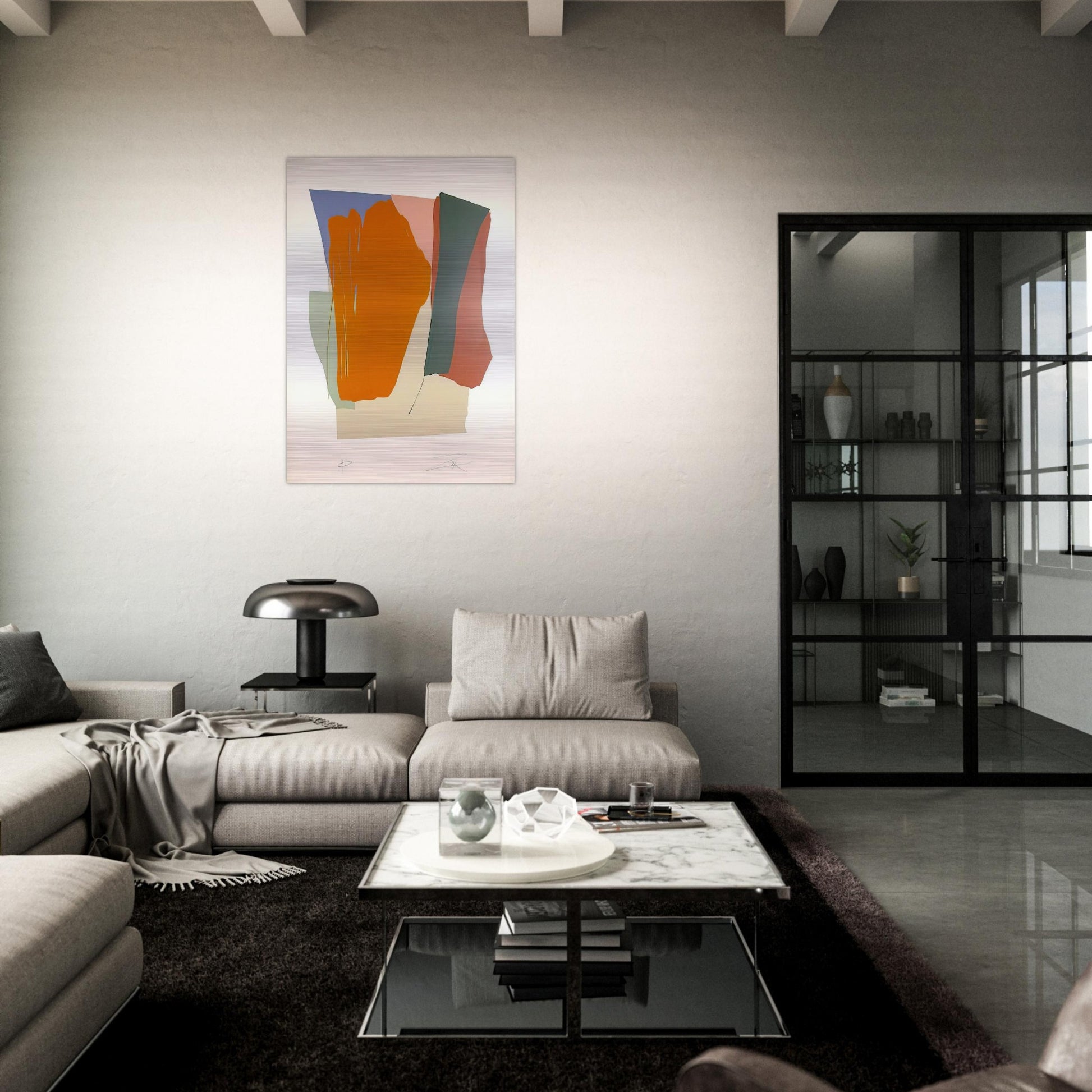 Untitled 8 - 1979 - Larry Zox Brushed Aluminum Print - 70x100 cm / 28x40 inches | Larry Zox Aluminum Print | Larry Zox Prints