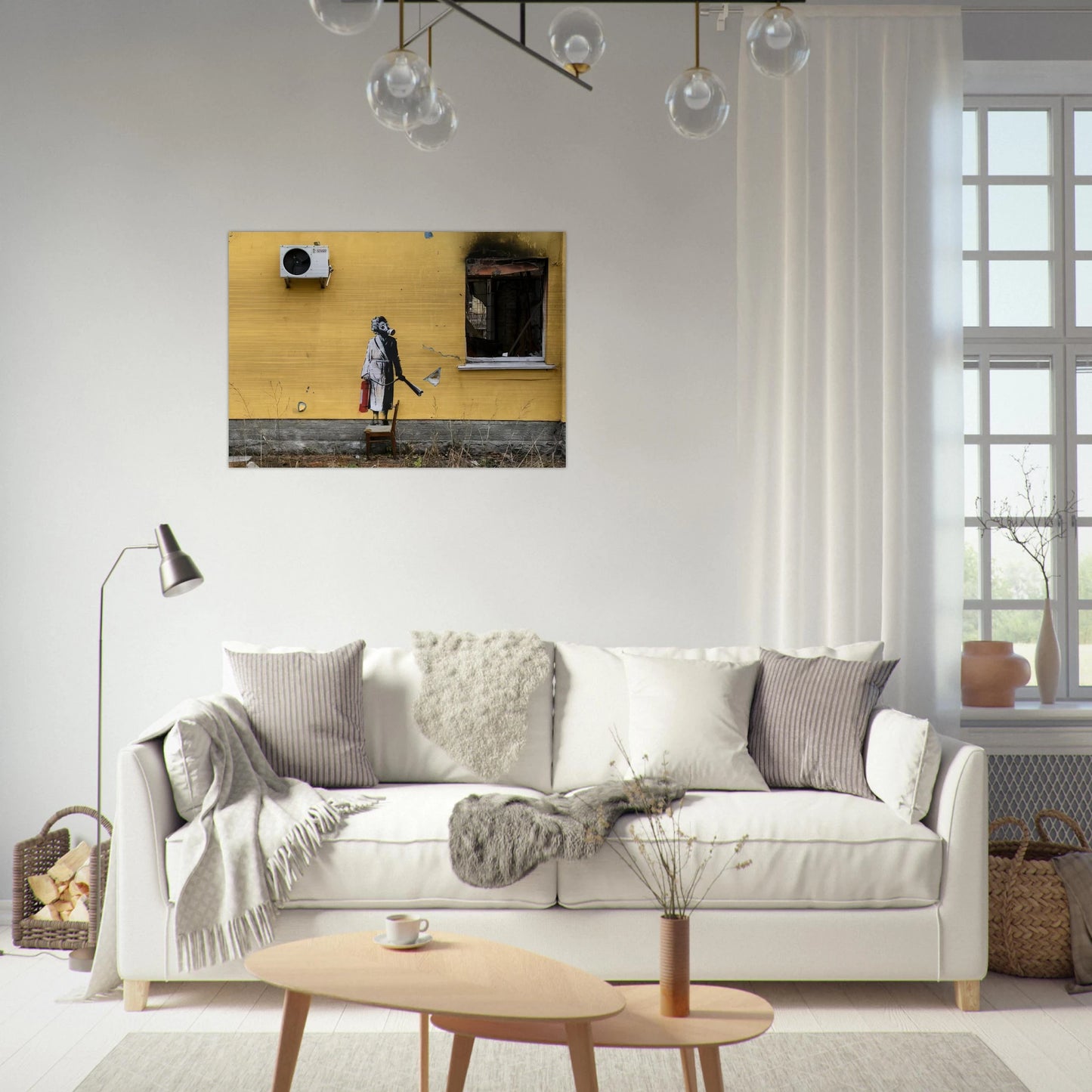 HOSTOMEL PROSKURIVSKA 2 2022 - Banksy Brushed Aluminum Print - 70x100 cm / 28x40 inches | Banksy Aluminum Print | Banksy Prints