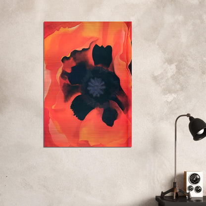Poppy 2 - Georgia O'Keeffe Brushed Aluminum Print - 70x100 cm / 28x40 inches | Georgia O'Keeffe Aluminum Print | Georgia O'Keeffe Prints