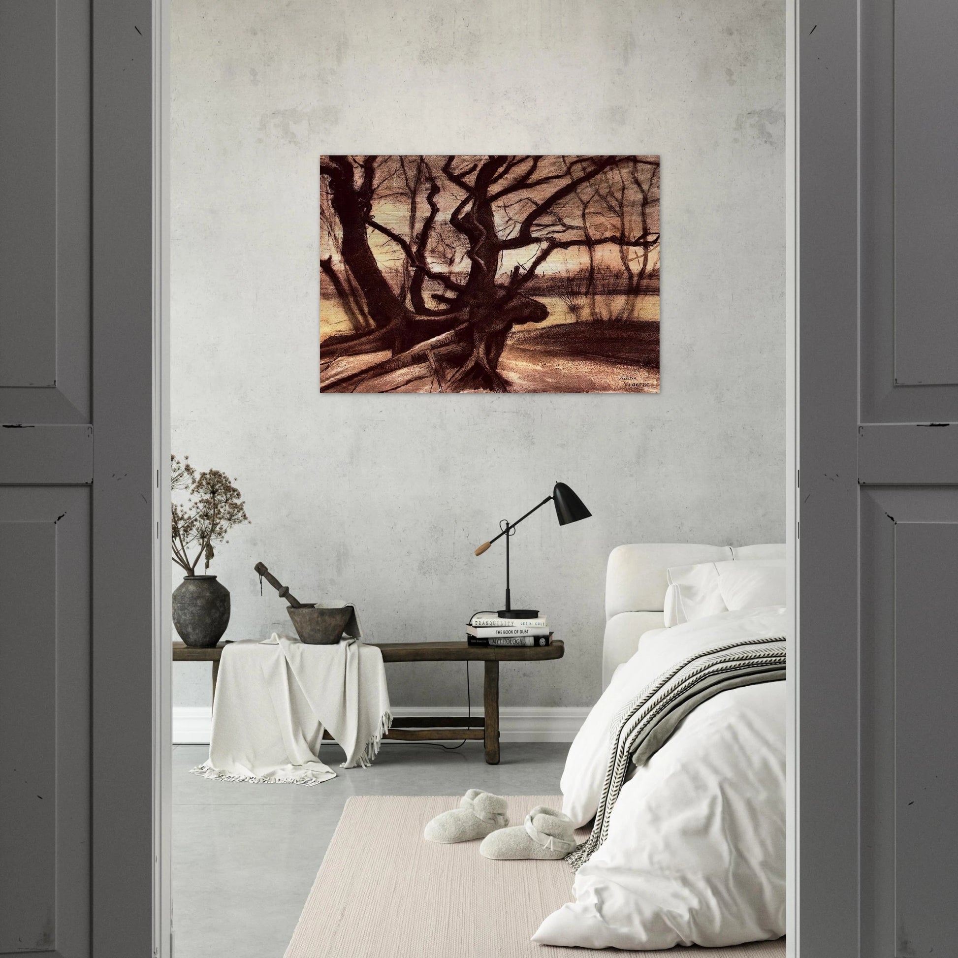 Study of a Tree - Vincent van Gogh Brushed Aluminum Print - 70x100 cm / 28x40 inches | Vincent van Gogh Aluminum Print | Vincent van Gogh Prints