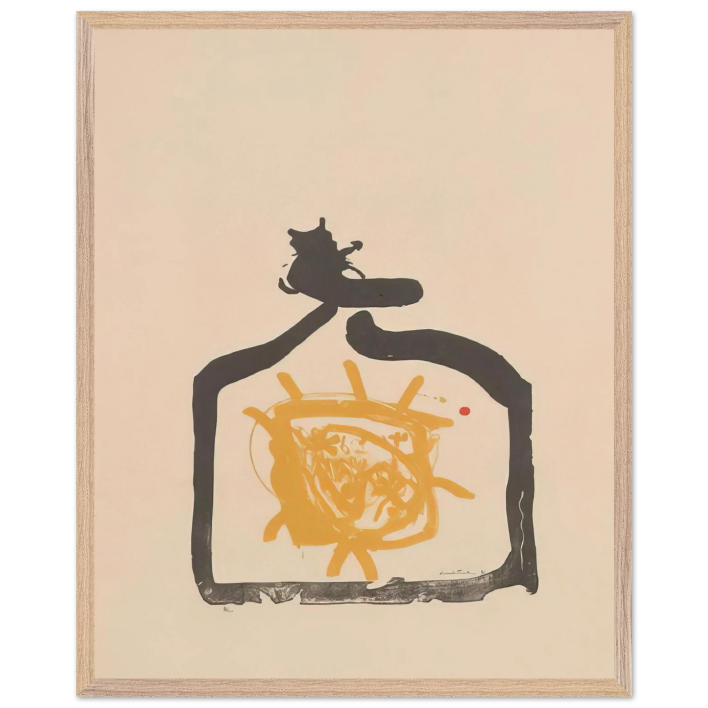 Helen Frankenthaler - May 26th Backwards - 1961 Wall art - 30x45 cm / 12x18 inches - Premium Wooden Framed Poster With Fine Art Paper-canvas - White frame