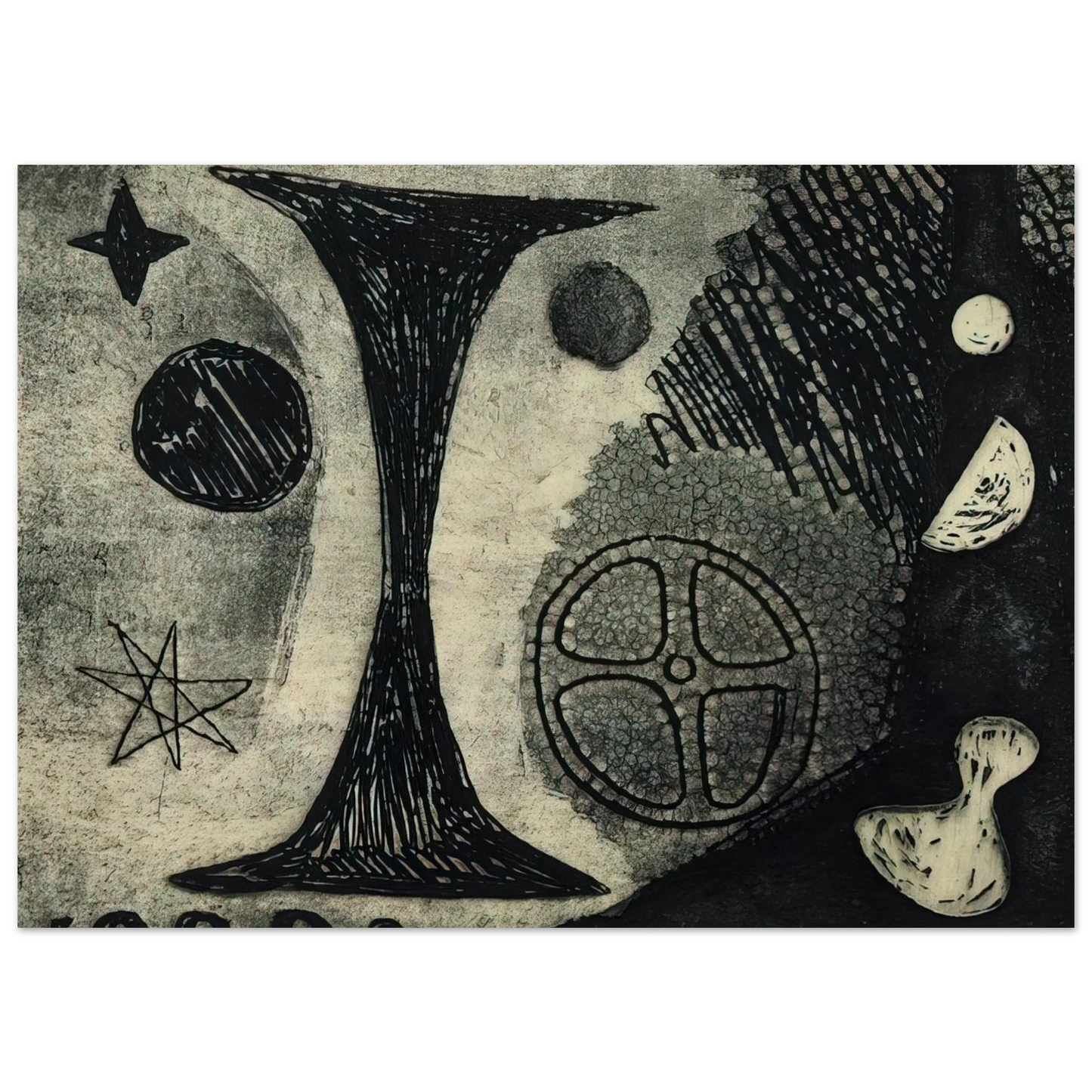 Alexander Calder - THE BIG I 1944 Fine Art Poster