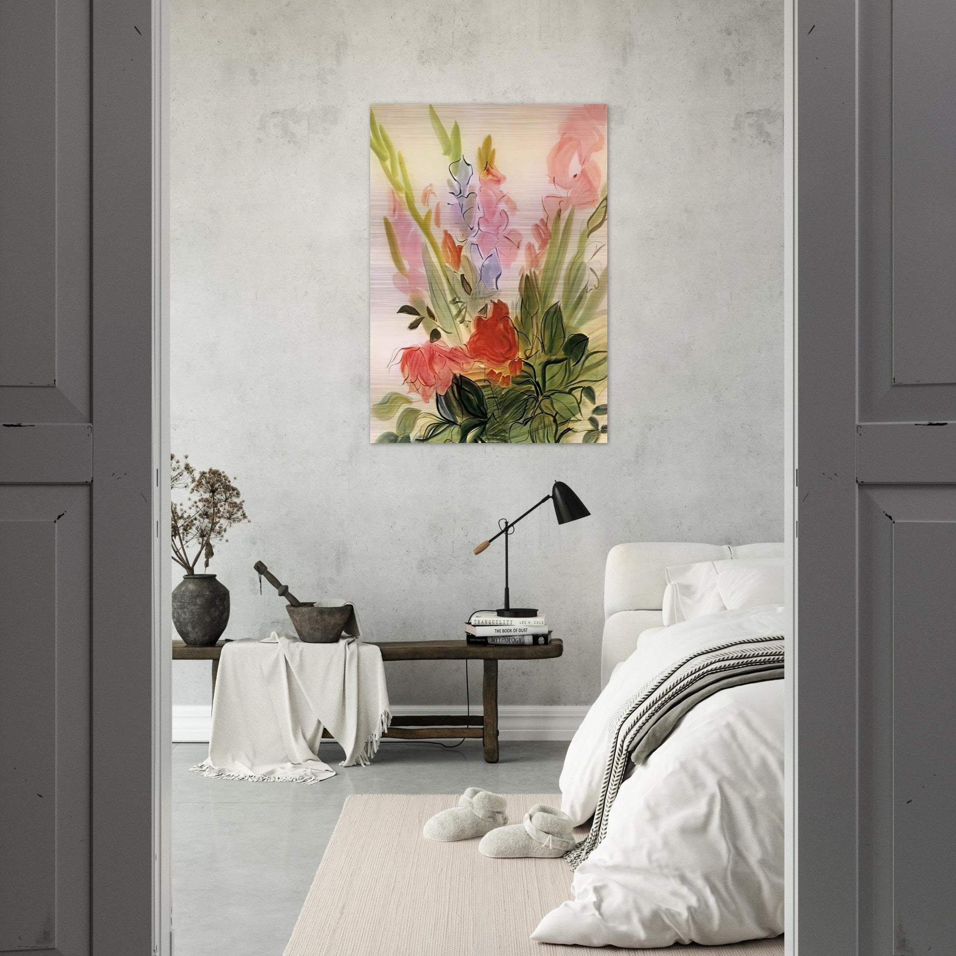 GLADIOLI 1942 - Raoul Dufy Brushed Aluminum Print - 70x100 cm / 28x40 inches | Raoul Dufy Aluminum Print | Raoul Dufy Prints