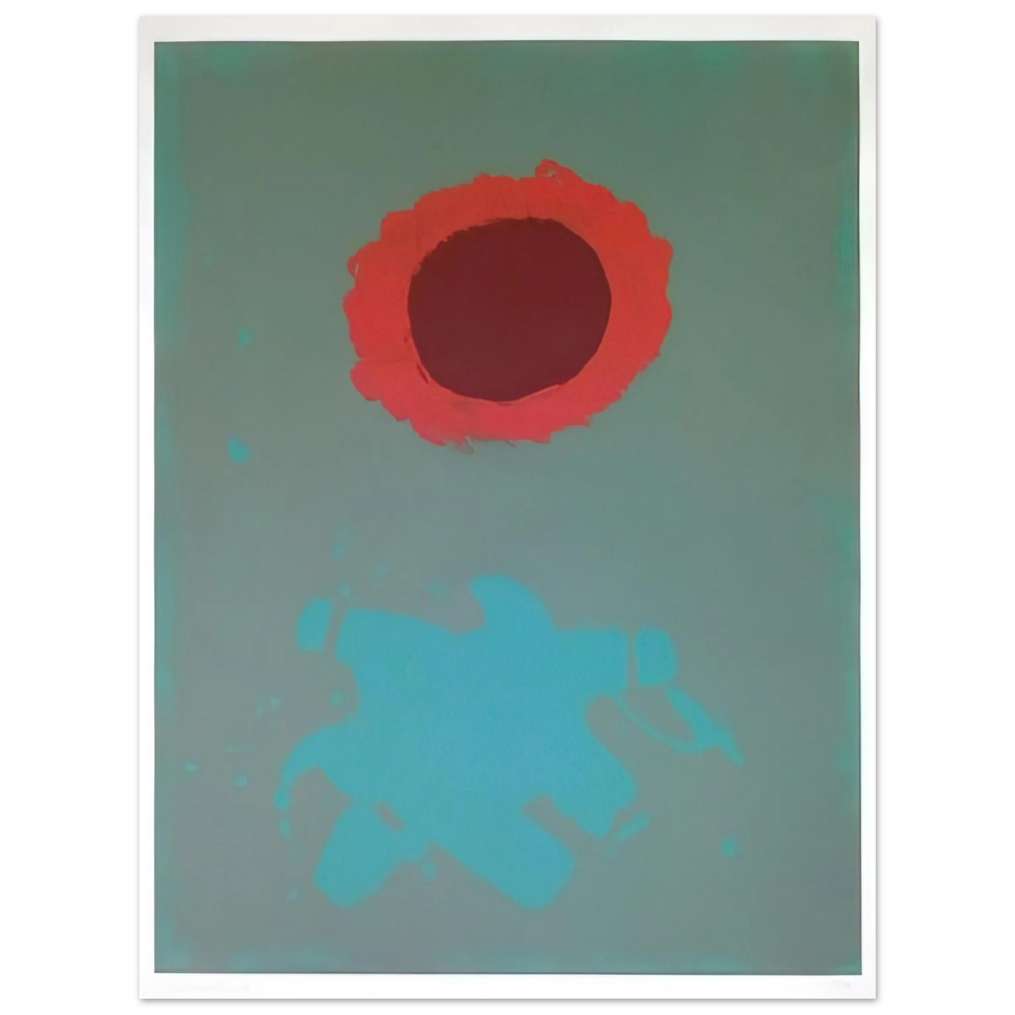 Adolph Gottlieb - Chrome Green - 1972  75x100 cm / 30x40inches Fine Art Poster