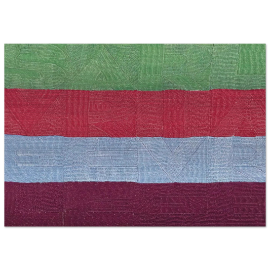 SVELARE E RIVELARE 1990 - Alighiero Boetti Brushed Aluminum Print - 70x100 cm / 28x40 inches | Alighiero Boetti Aluminum Print | Alighiero Boetti Prints