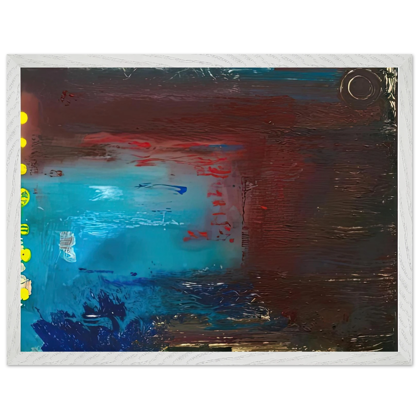 Helen Frankenthaler - Borrowed Dream, 1992- Wall Art - 30x40 cm / 12x16 inches - Premium Wooden Framed Poster With Fine Art Paper-canvas - Wood frame