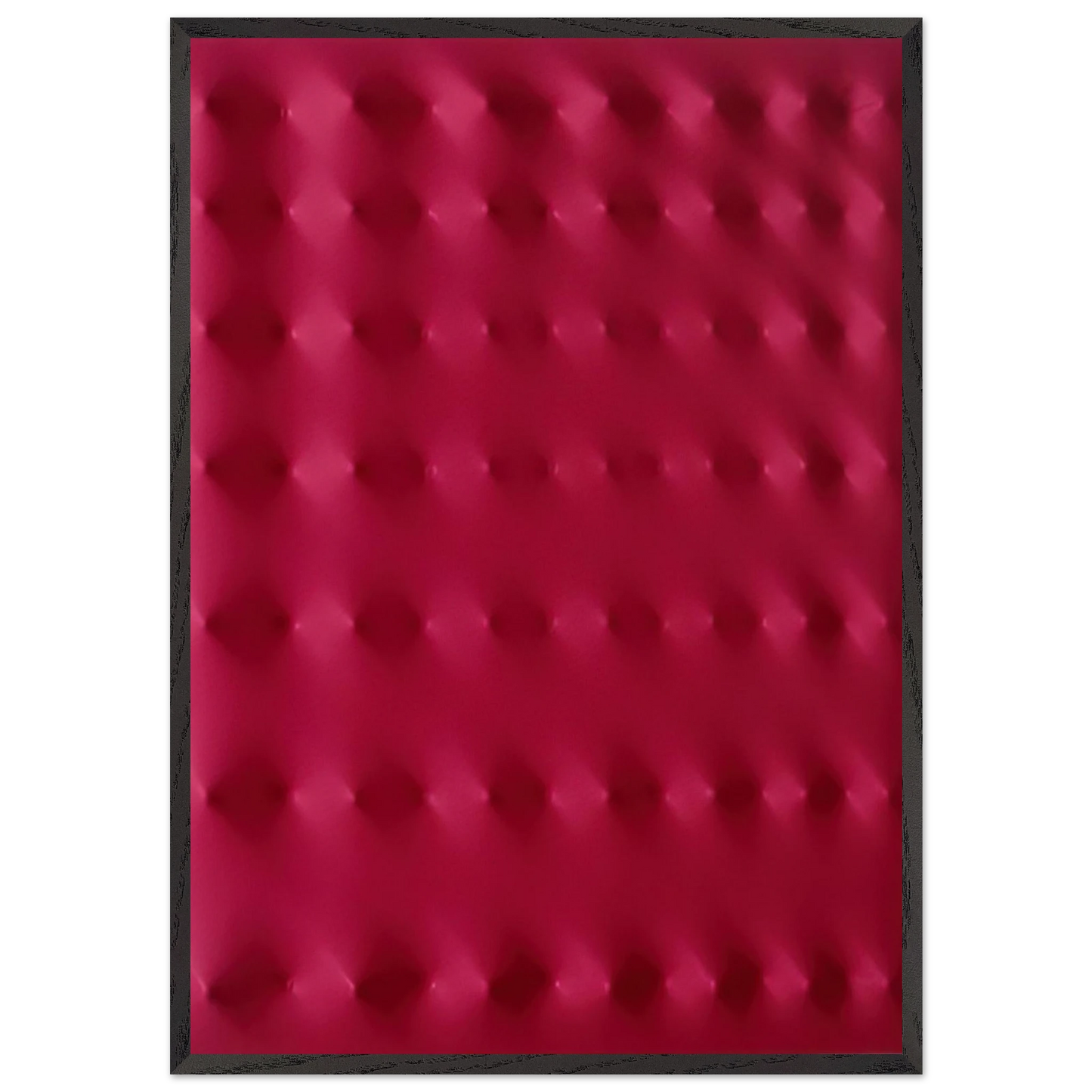Superficie rossa - 2006 - Enrico Castellani 70x100 cm / 28x40 inches Framed Art Print – Black Wooden Frame