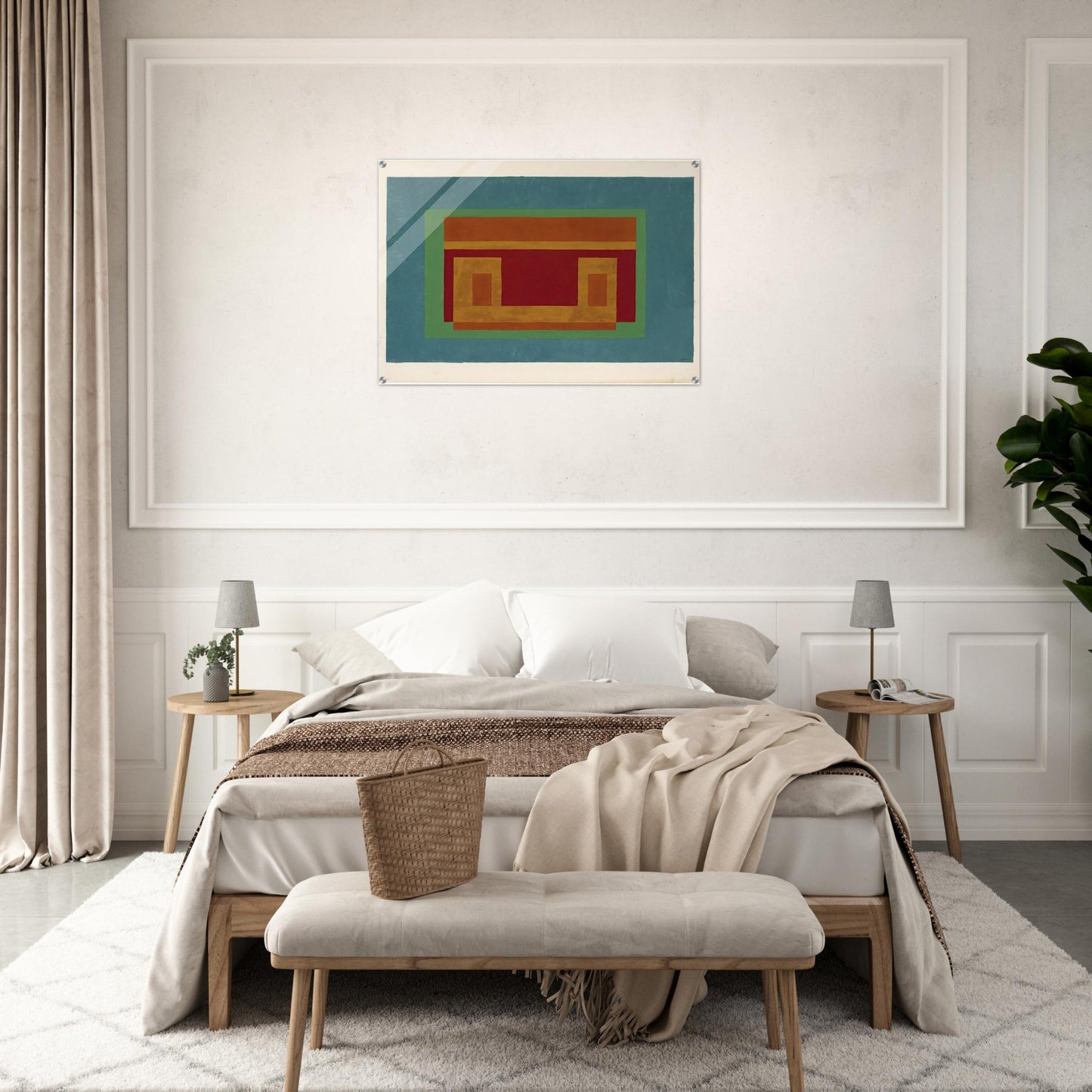 VARIANT ADOBE 1947 - Josef Albers Acrylic Print - 70x100 cm / 28x40″ inches