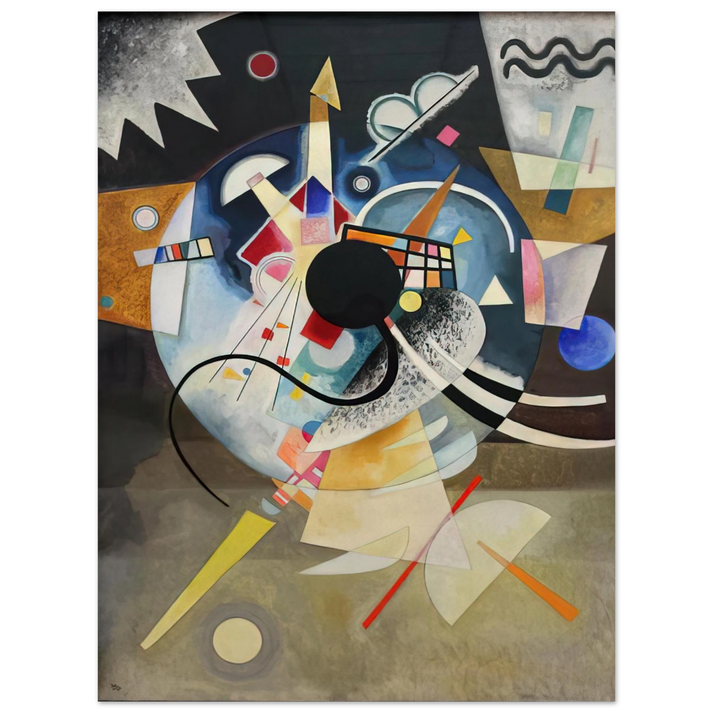 Wassily Kandinsky - A CENTRE 1924  75x100 cm / 30x40inches Fine Art Poster