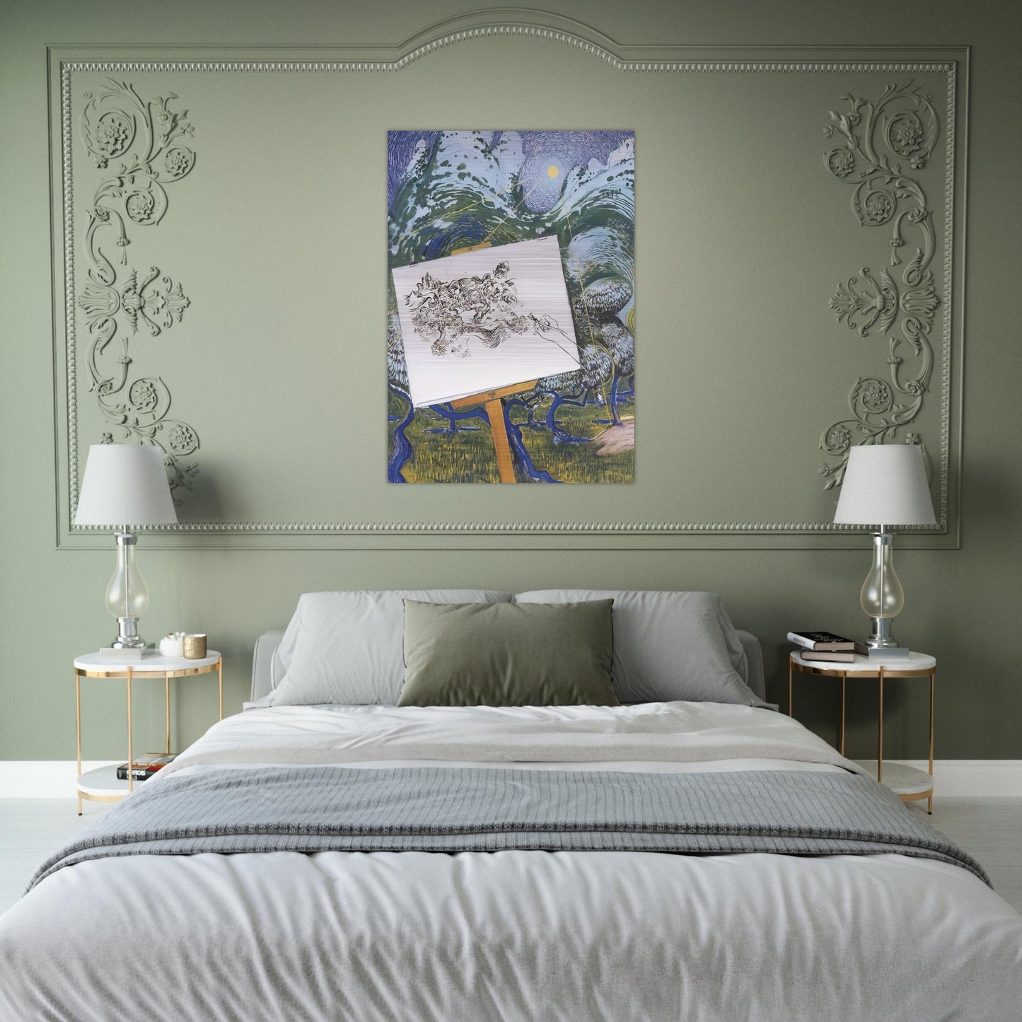 St-Remy de Provence - 1983 - Brett Whiteley Brushed Aluminum Print - 70x100 cm / 28x40 inches | Brett Whiteley Aluminum Print | Brett Whiteley Prints
