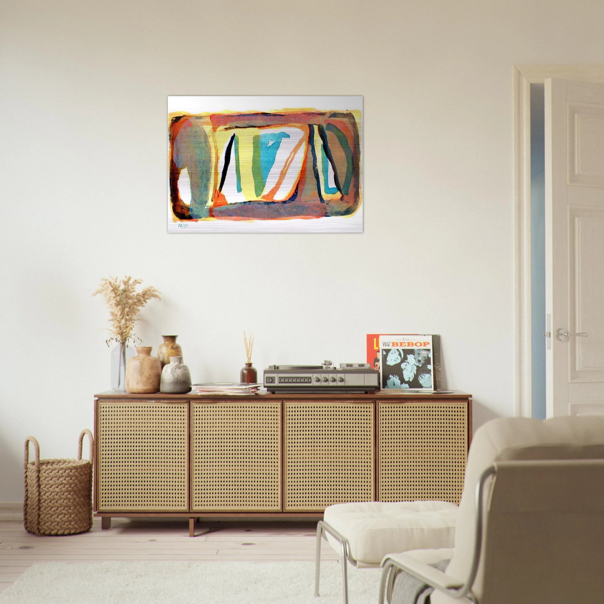 Etendue - 1974 - Bram van Velde Brushed Aluminum Print - 70x100 cm / 28x40 inches | Bram van Velde Aluminum Print | Bram van Velde Prints