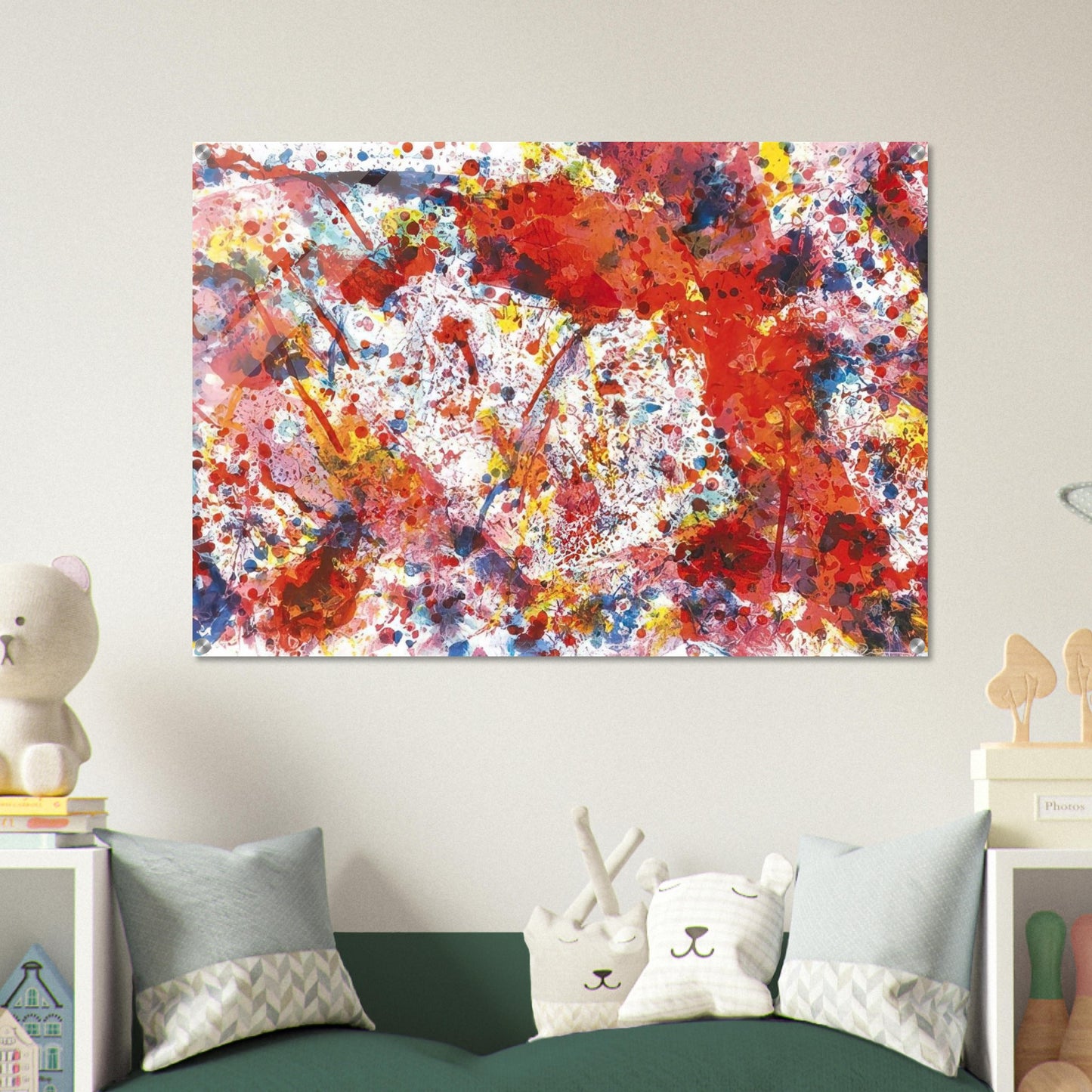 And Pink - Sam Francis Acrylic Print - 70x100 cm / 28x40″ inches