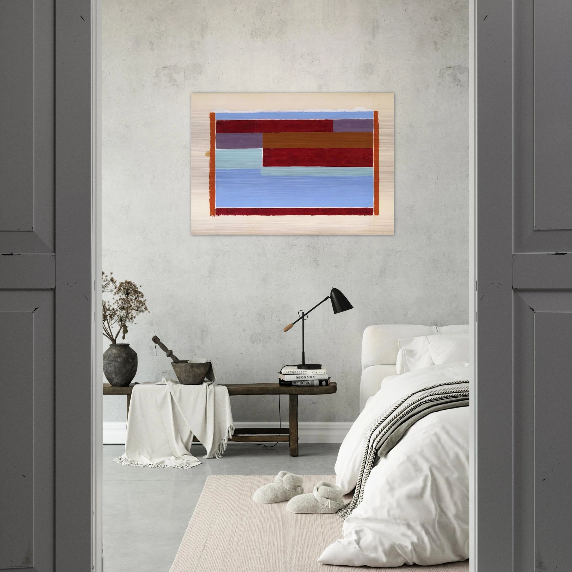 UNTITLED ABSTRACTION VIII 1937 - Josef Albers Brushed Aluminum Print - 70x100 cm / 28x40 inches | Josef Albers Aluminum Print | Josef Albers Prints
