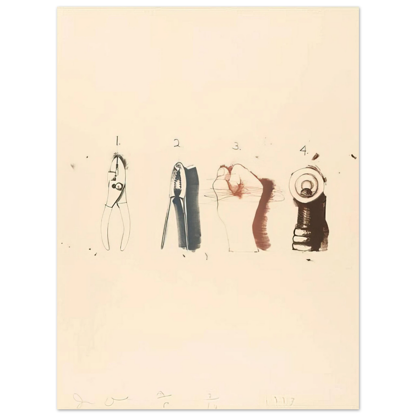 Jim Dine - NUTCRACKER 1973  75x100 cm / 30x40inches Fine Art Poster