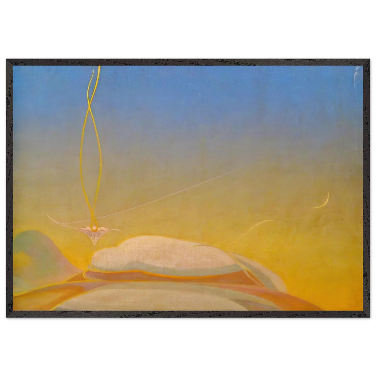 Translation - Precisionism - Agnes Lawrence Pelton 70x100 cm / 28x40 inches Framed Art Print – Black Wooden Frame