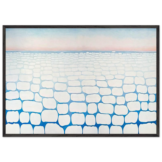 Sky Above Clouds IV - Georgia OKeeffe 70x100 cm / 28x40 inches Framed Art Print – Black Wooden Frame