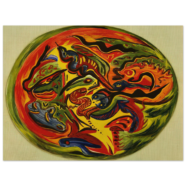Jackson Pollock - CIRCLE 1941  75x100 cm / 30x40inches Fine Art Poster