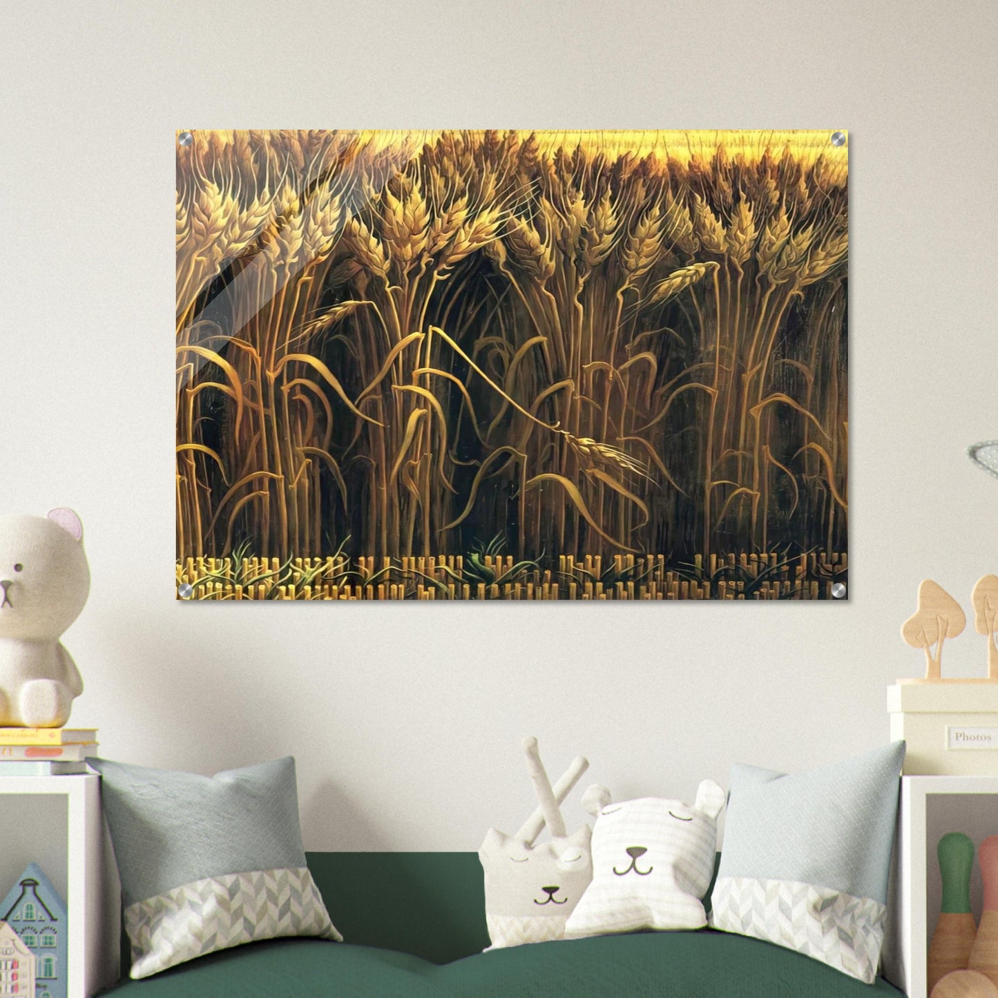 WHEAT - Thomas Hart Benton Acrylic Print - 70x100 cm / 28x40″ inches