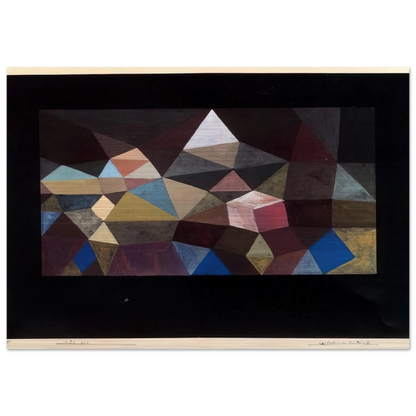 CRYSTALLINE LANDSCAPE 1929 - Paul Klee Brushed Aluminum Print - 70x100 cm / 28x40 inches | Paul Klee Aluminum Print | Paul Klee Prints