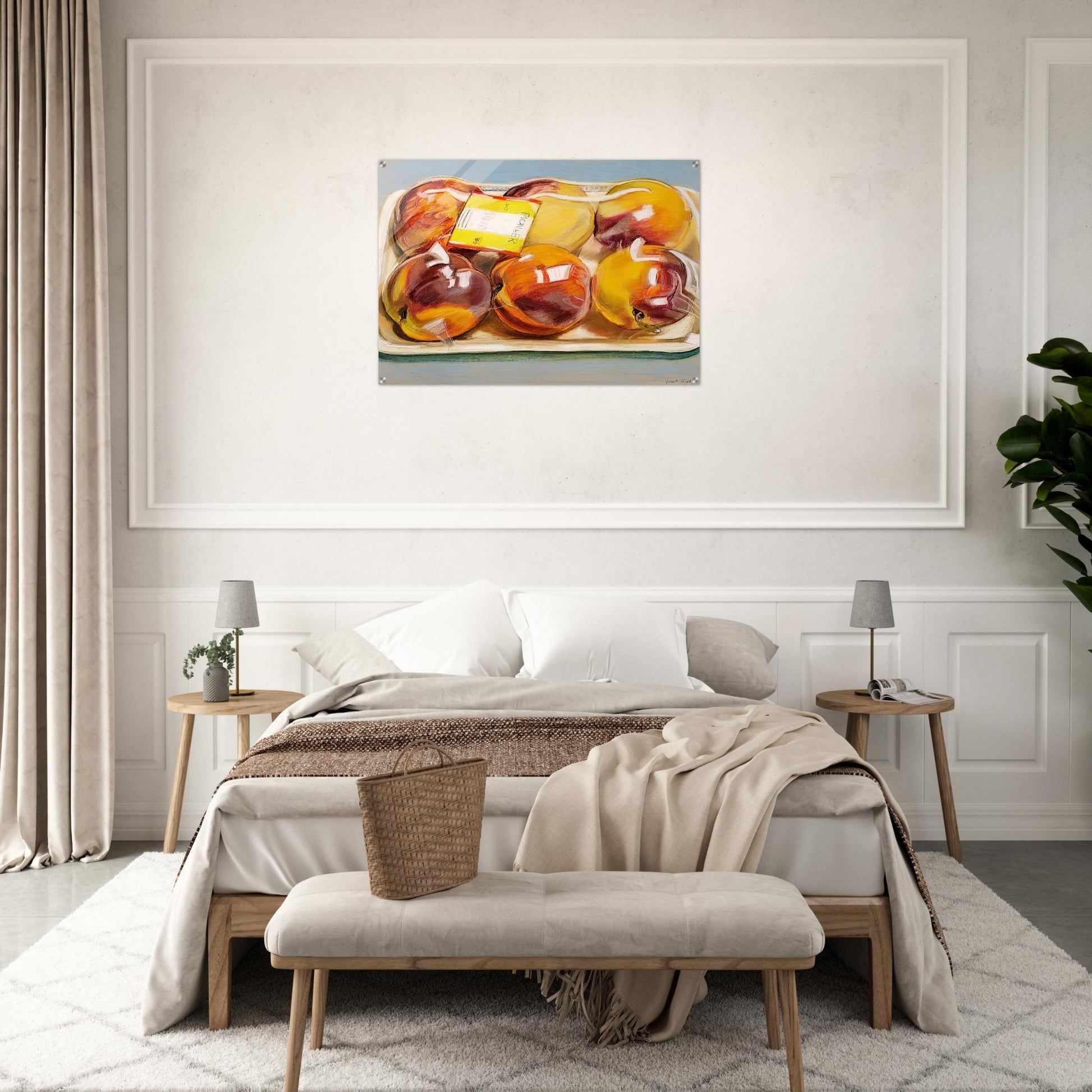 PEACHES 1971 - Janet Fish Acrylic Print - 70x100 cm / 28x40″ inches