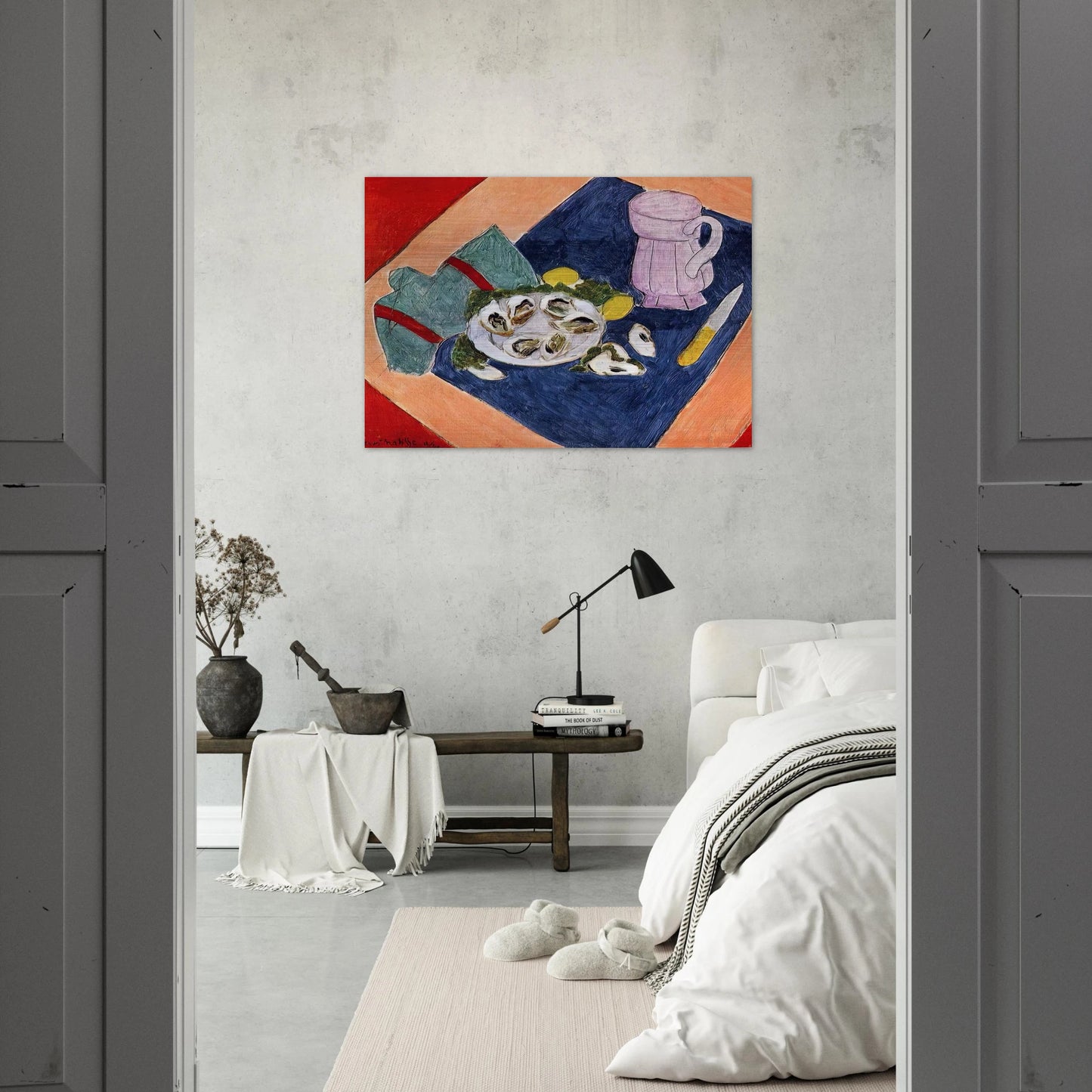 STILL LIFE WITH OYSTERS 1940 - Henri Matisse Brushed Aluminum Print - 70x100 cm / 28x40 inches | Henri Matisse Aluminum Print | Henri Matisse Prints
