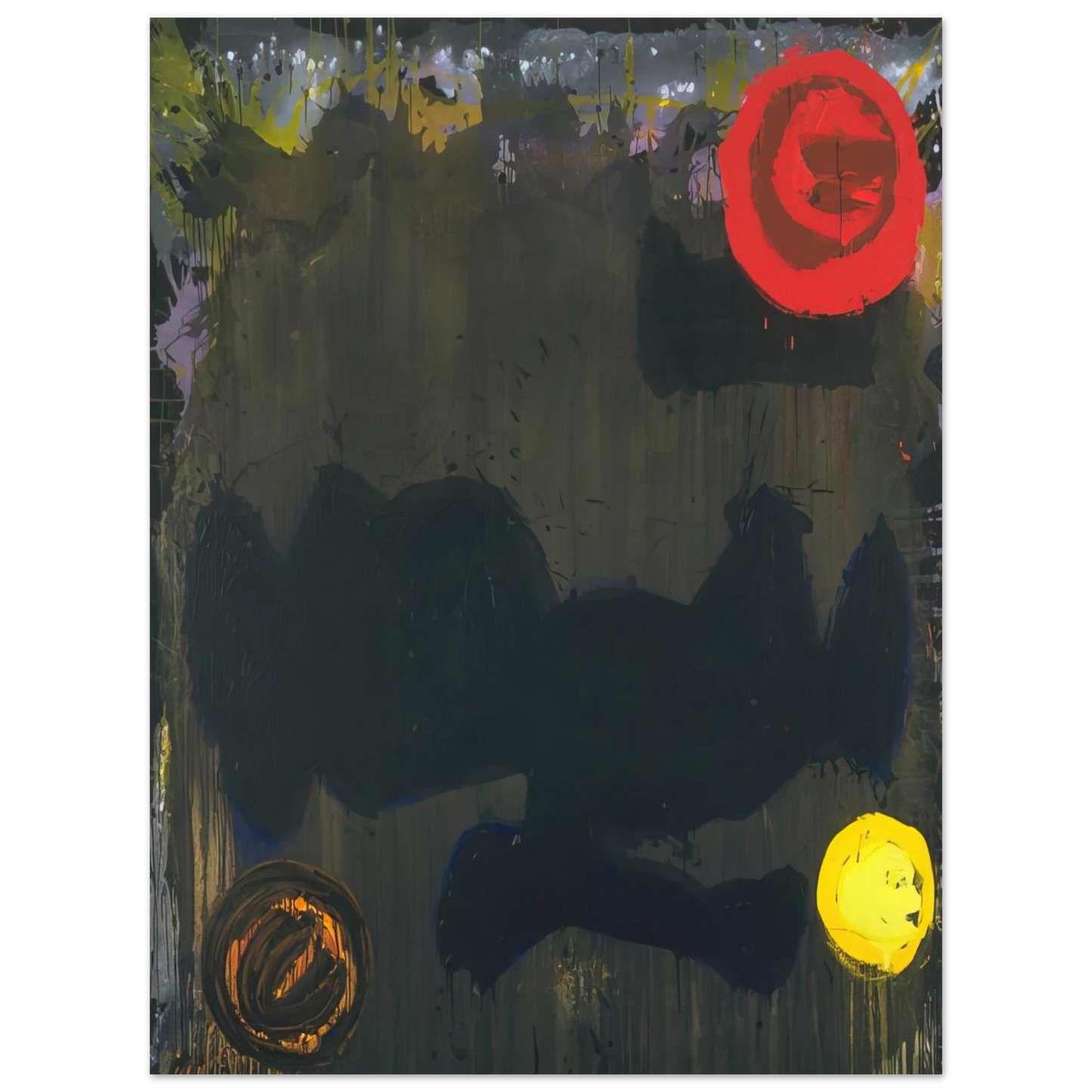 John Hoyland - Gadal 10.11.86 - 1986  75x100 cm / 30x40inches Fine Art Poster