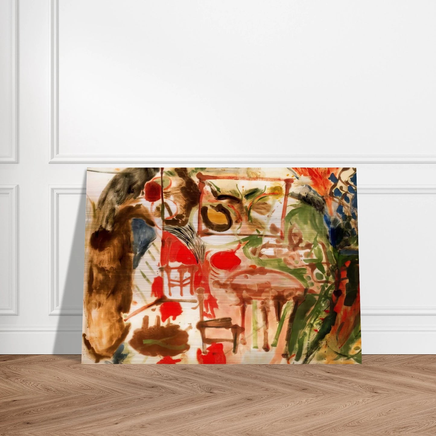 Interior - 1957 - Helen Frankenthaler Brushed Aluminum Print - 70x100 cm / 28x40 inches | Helen Frankenthaler Aluminum Print | Helen Frankenthaler Prints