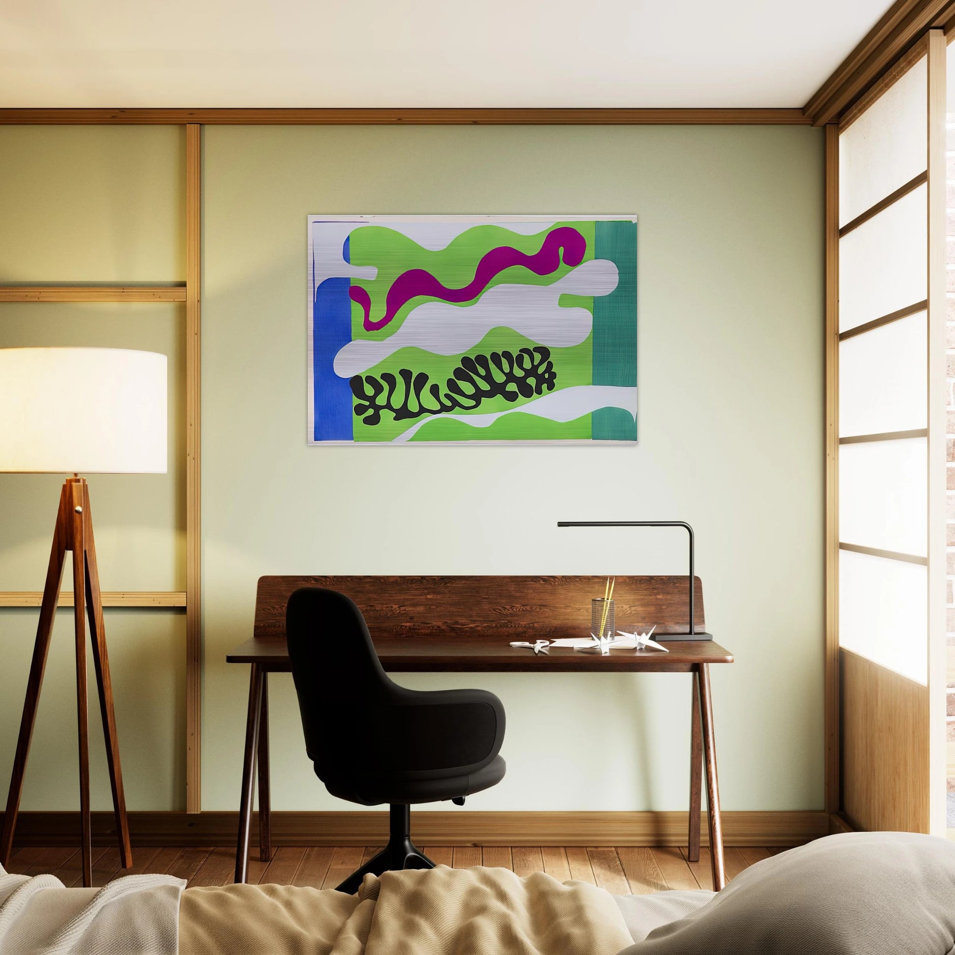 THE LAGOON 1947 - Henri Matisse Brushed Aluminum Print - 70x100 cm / 28x40 inches | Henri Matisse Aluminum Print | Henri Matisse Prints