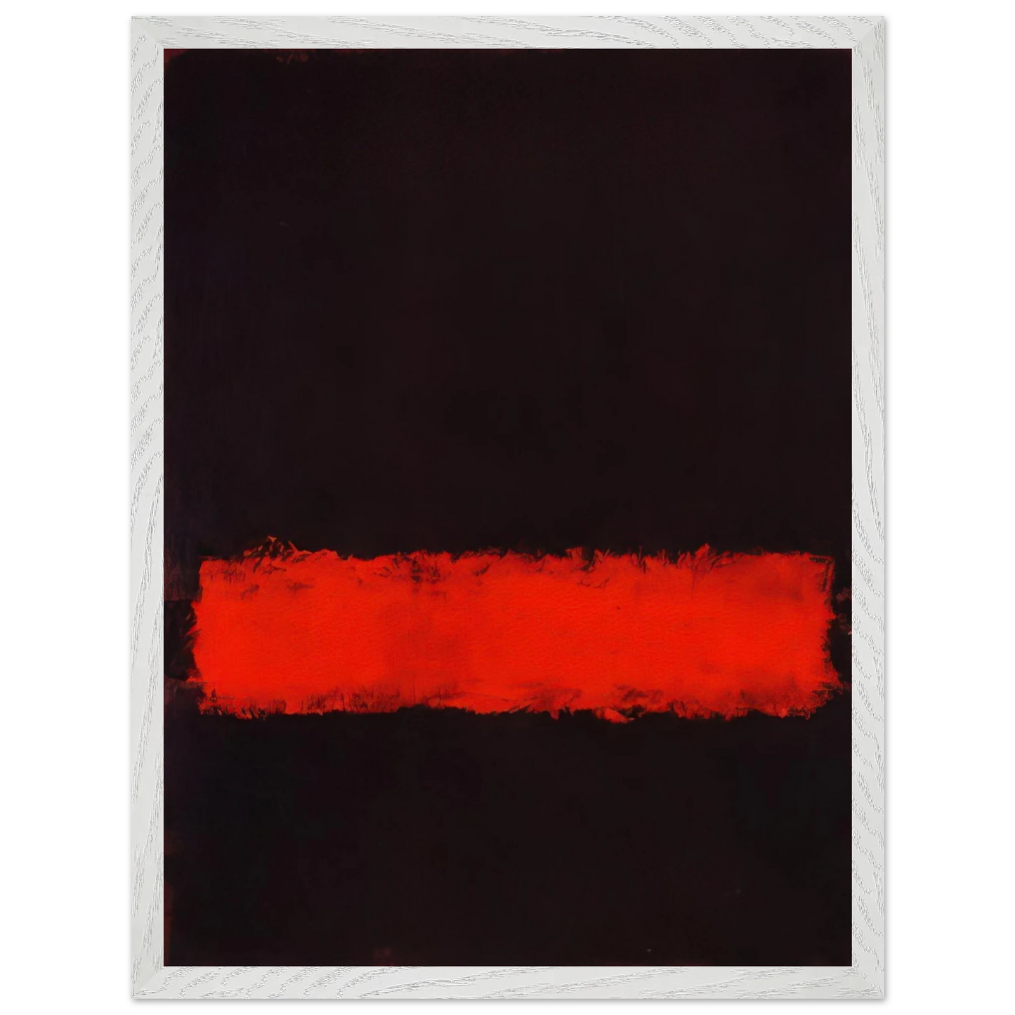 Mark Rothko - Black, Red and Black - 1968 Wall Art - 60x80 cm / 24x32 inches - Premium Wooden Framed Poster With Fine Art Paper-canvas - Black frame