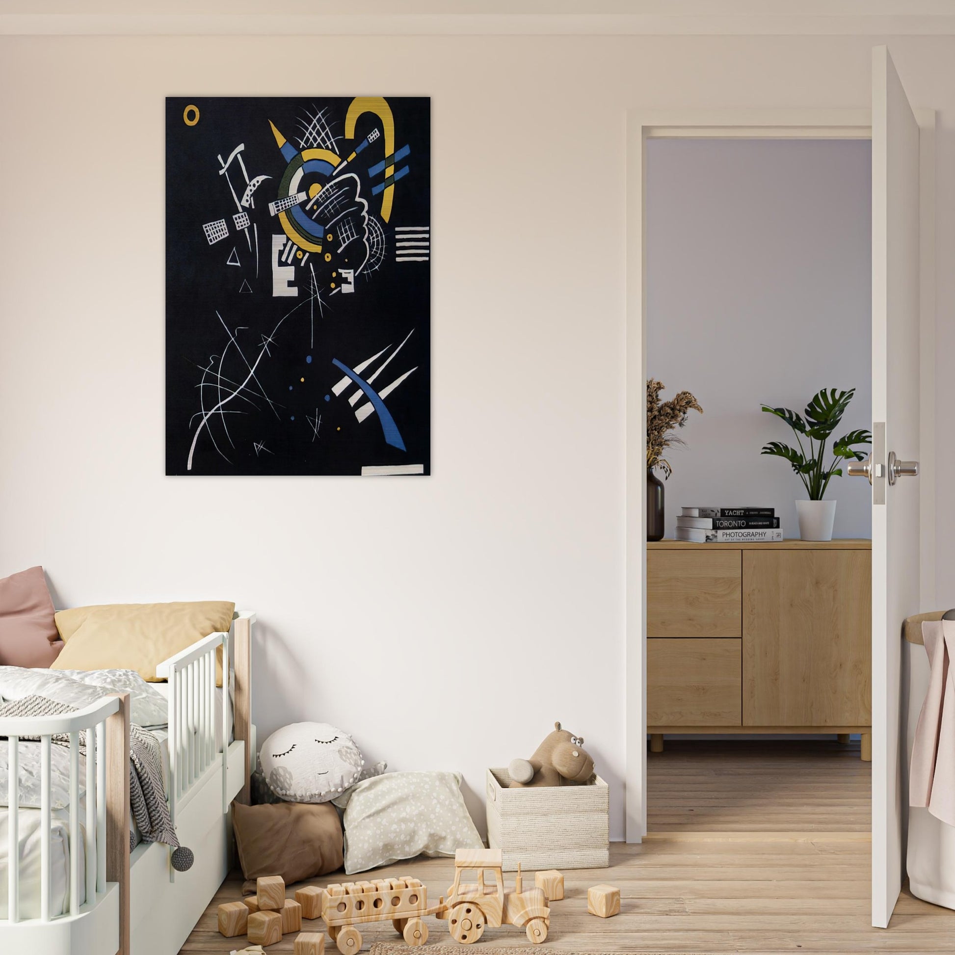 SMALL WORLDS VII 1922 - Wassily Kandinsky Brushed Aluminum Print - 70x100 cm / 28x40 inches | Wassily Kandinsky Aluminum Print | Wassily Kandinsky Prints