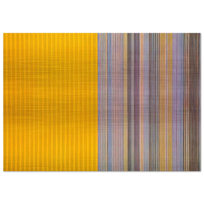 Half Lemon - 1969 - Gene Davis Brushed Aluminum Print - 70x100 cm / 28x40 inches | Gene Davis Aluminum Print | Gene Davis Prints