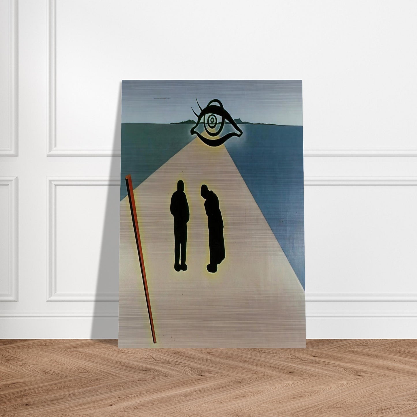THE EYE OF THE ANGELUS - Salvador Dali Brushed Aluminum Print - 70x100 cm / 28x40 inches | Salvador Dali Aluminum Print | Salvador Dali Prints