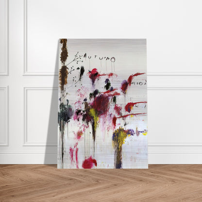Quattro Stagioni II. Autunno - Cy Twombly Brushed Aluminum Print - 70x100 cm / 28x40 inches | Cy Twombly Aluminum Print | Cy Twombly Prints