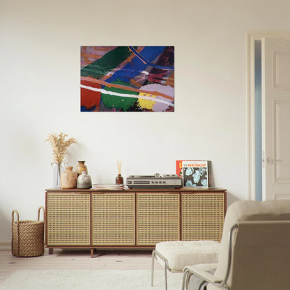 Festival - 1983 - Albert Irvin Brushed Aluminum Print - 70x100 cm / 28x40 inches | Albert Irvin Aluminum Print | Albert Irvin Prints