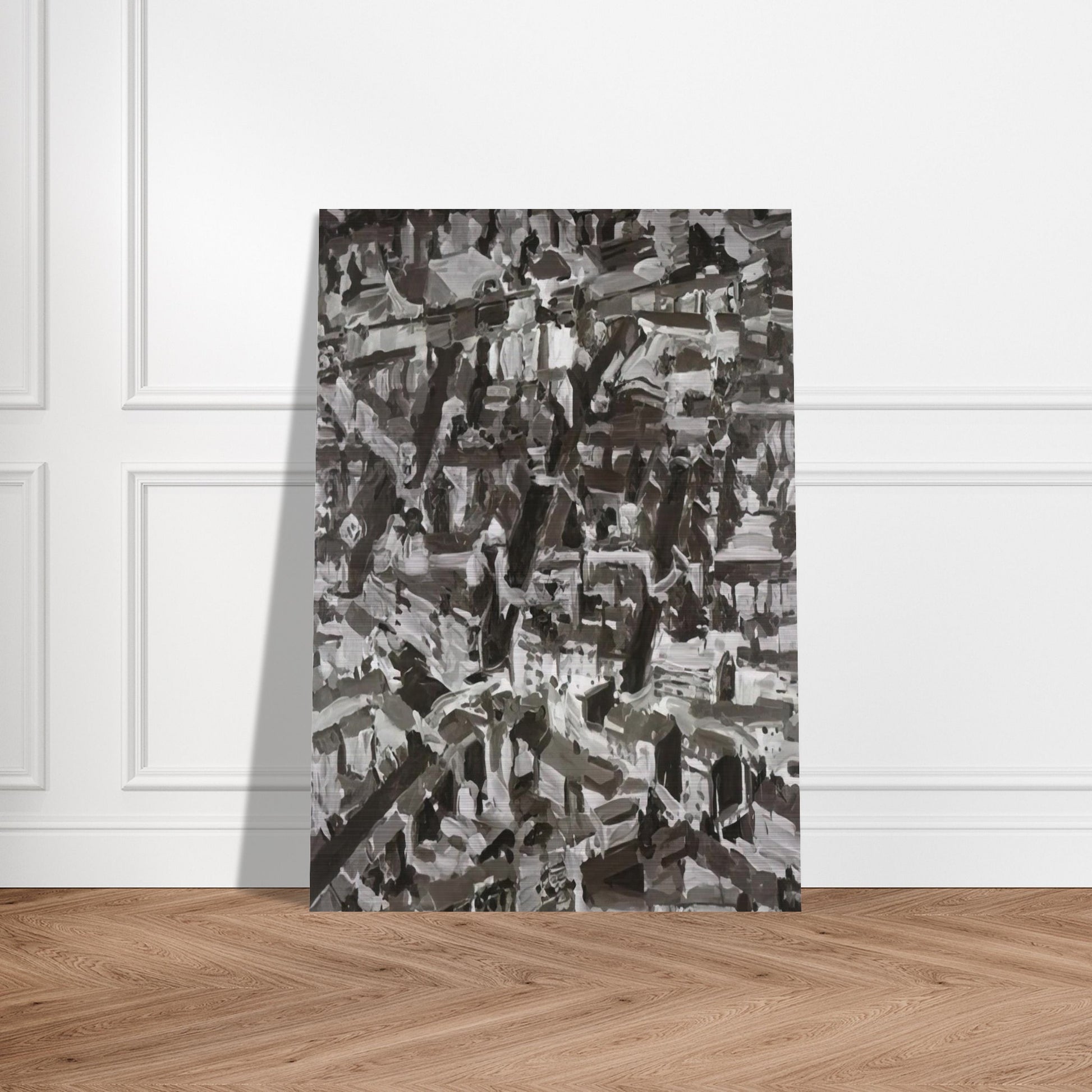TOWNSCAPE D 1968 - Gerhard Richter Brushed Aluminum Print - 70x100 cm / 28x40 inches | Gerhard Richter Aluminum Print | Gerhard Richter Prints