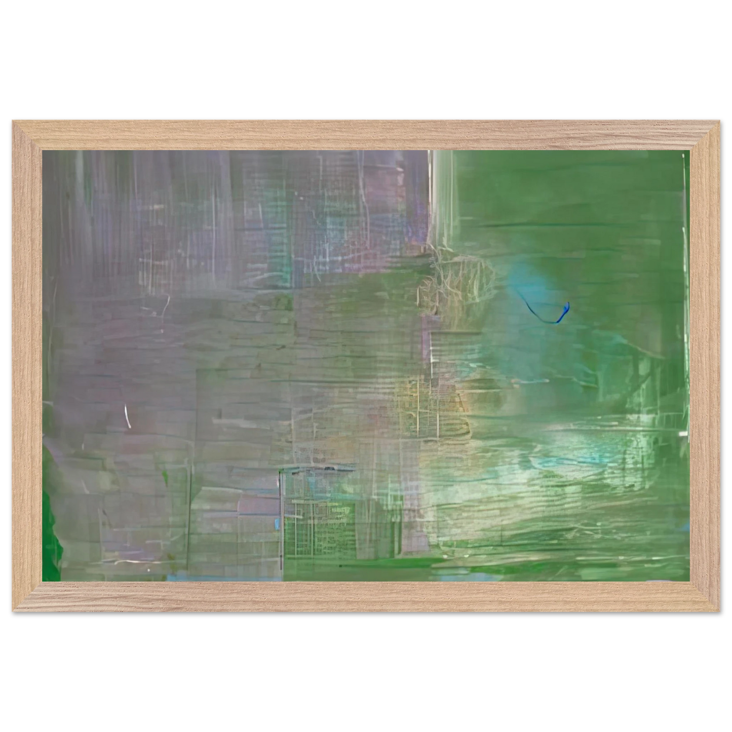 Helen Frankenthaler - Claude's Message, 1976- Wall Art - 60x80 cm / 24x32 inches - Premium Wooden Framed Poster With Fine Art Paper-canvas - Wood frame